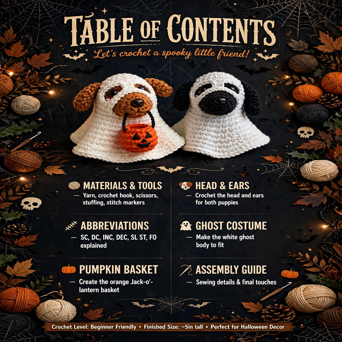 Easy amigurumi ghost puppy pattern, digital PDF download – photo 5