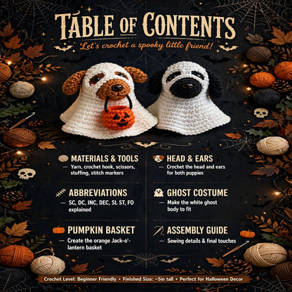 Easy amigurumi ghost puppy pattern, digital PDF download – photo 5