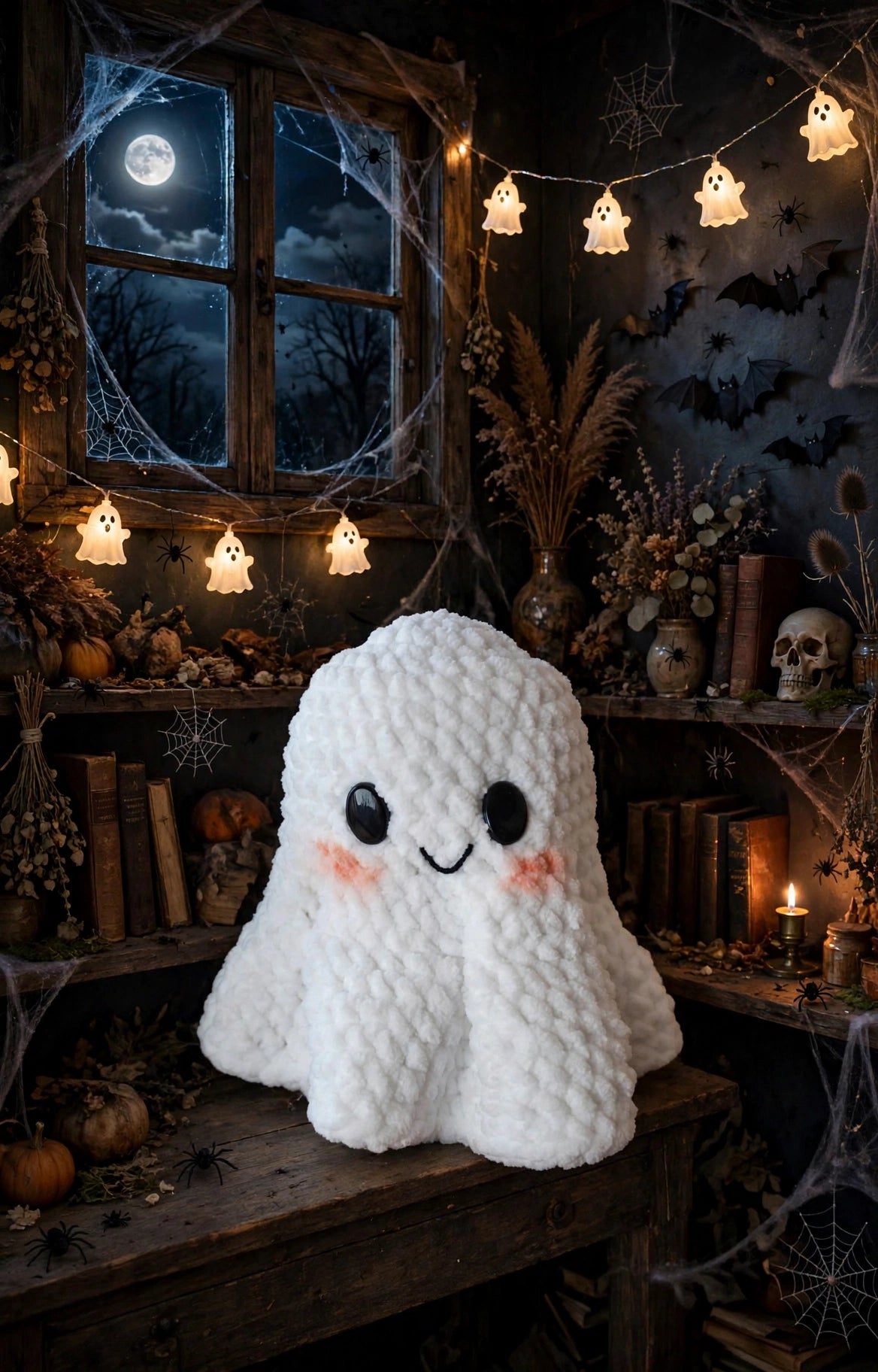 Easy Halloween crochet ghost pattern, handmade plush amigurumi – photo 3