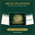 The Kitshami Meal Planner | Printable Weekly & Monthly Meal Planning Kit (PDF)