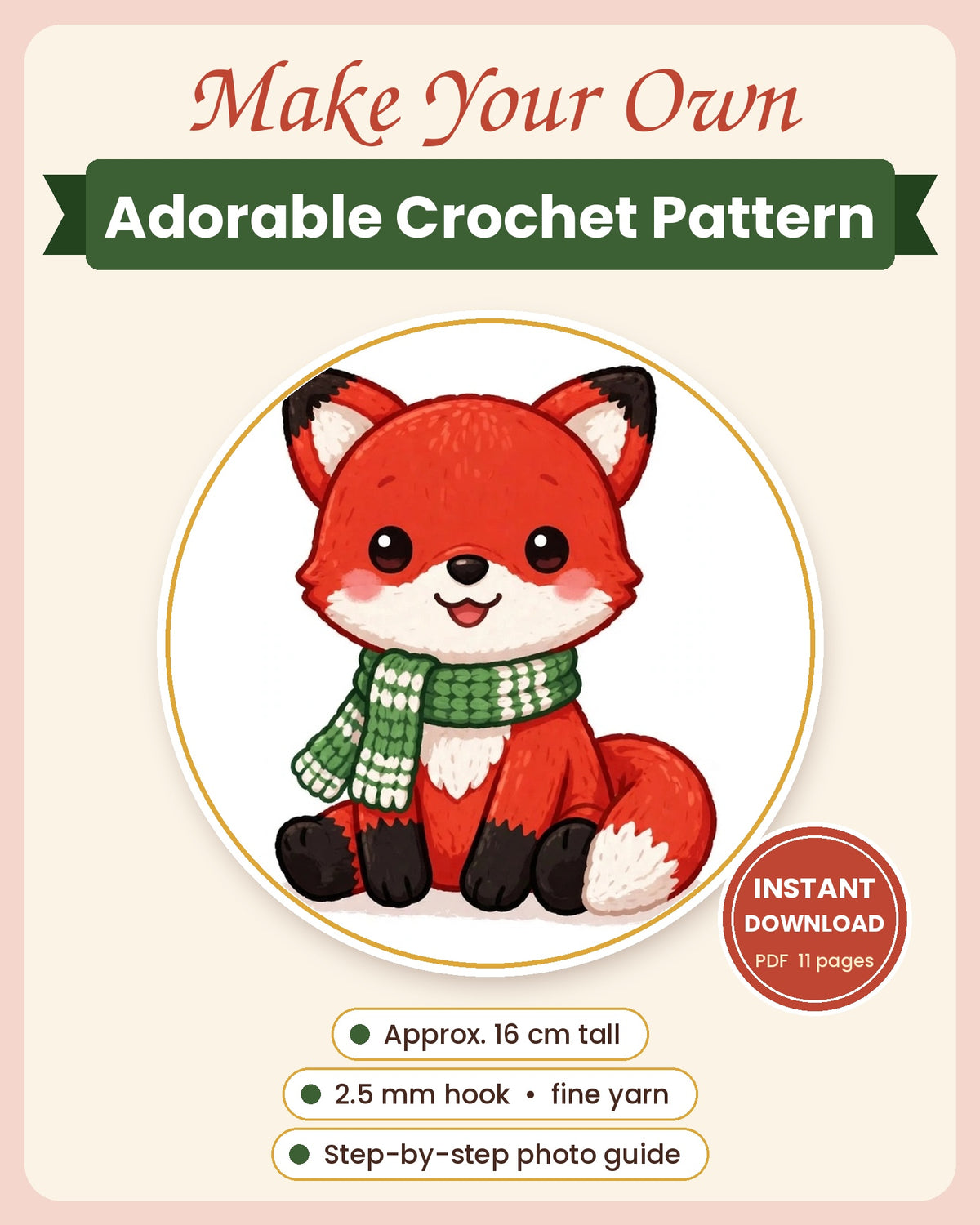 Crochet  Pattern (PDF)