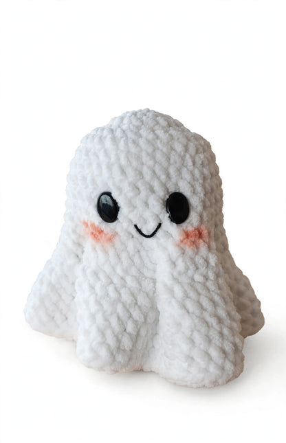 Crochet ghost amigurumi pattern PDF with mushroom cap – photo 2